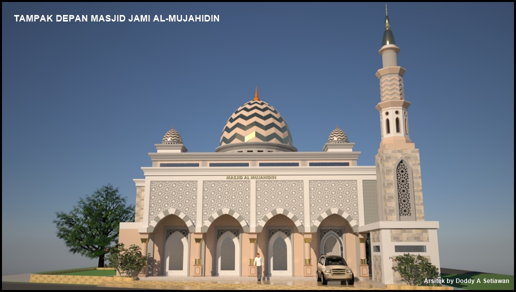 Contoh Gambar Masjid Dua Lantai - Simak Gambar Berikut